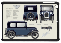 Austin Seven Saloon De Luxe 1933-34 Small Tablet Covers